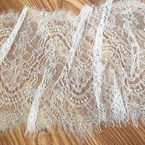 3 Meters/Lot Off White Eyelashes Lace Trim Wedding Lace Trim