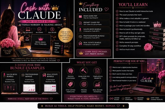 AI Business Tools Guide & Bundles | Build, Sell, Profit (Digital Download)