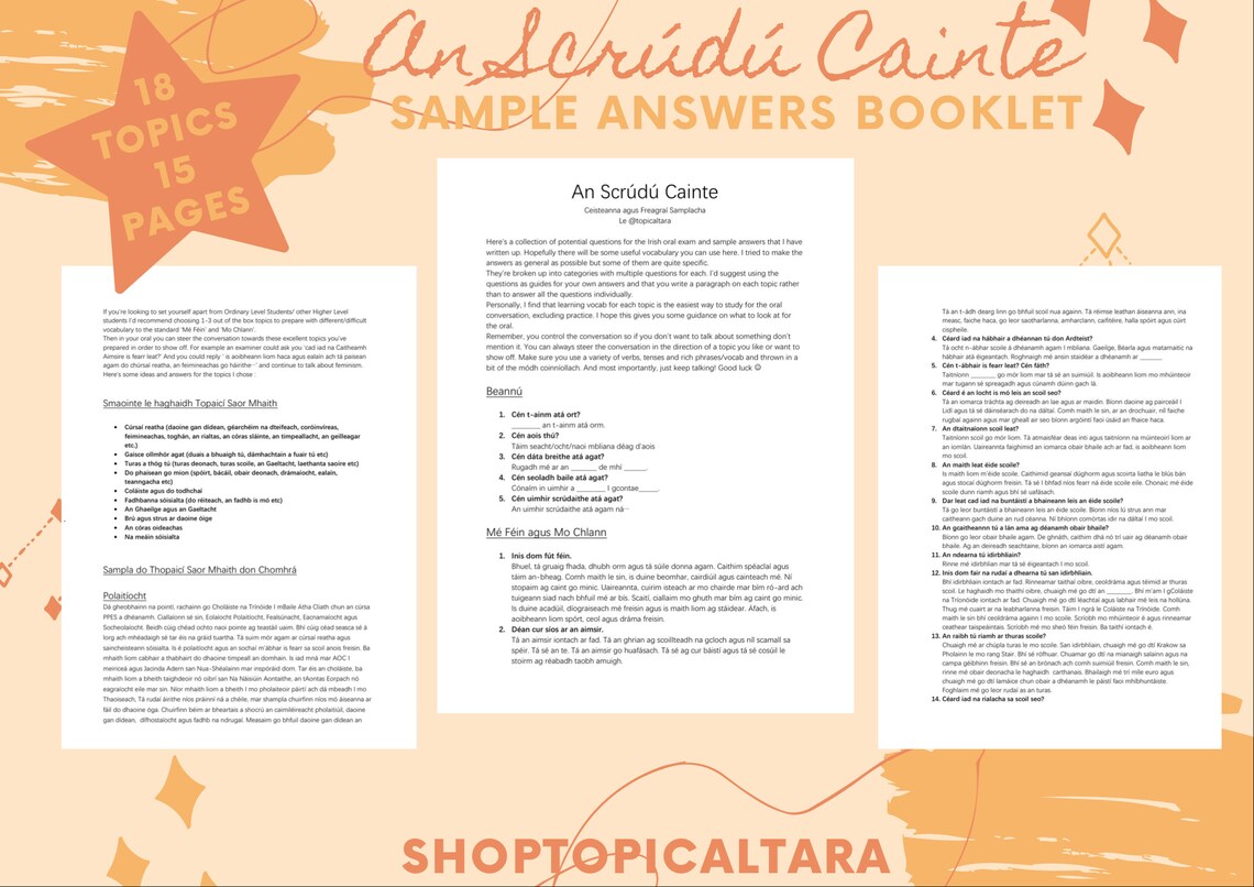 Irish Notes Booklet Bundle - Etsy Sweden