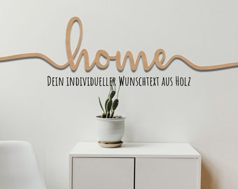 Individual lettering made of wood, desired name or word, wall decoration made of certified wood for hanging