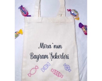 BAYRAM Tasche für Kinder| Eid Geschenk für Kinder| Bayram Hediyesi | Bayram Cantasi | Seker Cantasi | Bayram Sekeri
