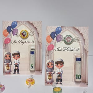 Eid Karten / Ramadan Karten für Kinder/ Ramazan Bayrami Harclik Kartlari /Ramazan Bayrami/Ramadan Geschenk /Bayram Geschenk/eid Geschenk