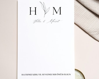 Mocha cards | Guest gift | DIY print yourself | Turkish coffee / wedding gift | Engagement gift | Personalized cards |