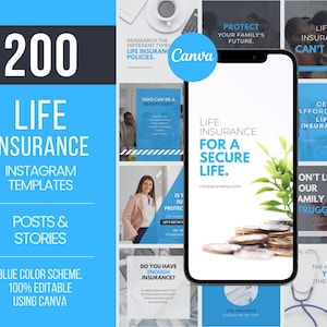 200 Life Insurance Templates, Life Insurance Marketing, Life Insurance Flyers, Life Insurance Social Media Posts for Life Insurance Agents