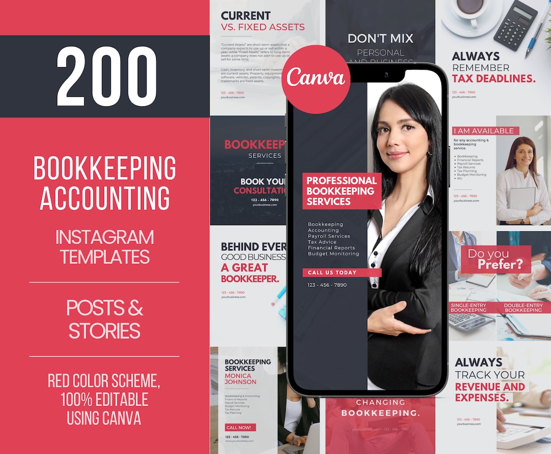 200 Bookkeeping Templates, Bookkeeping Marketing, Bookkeeping Social