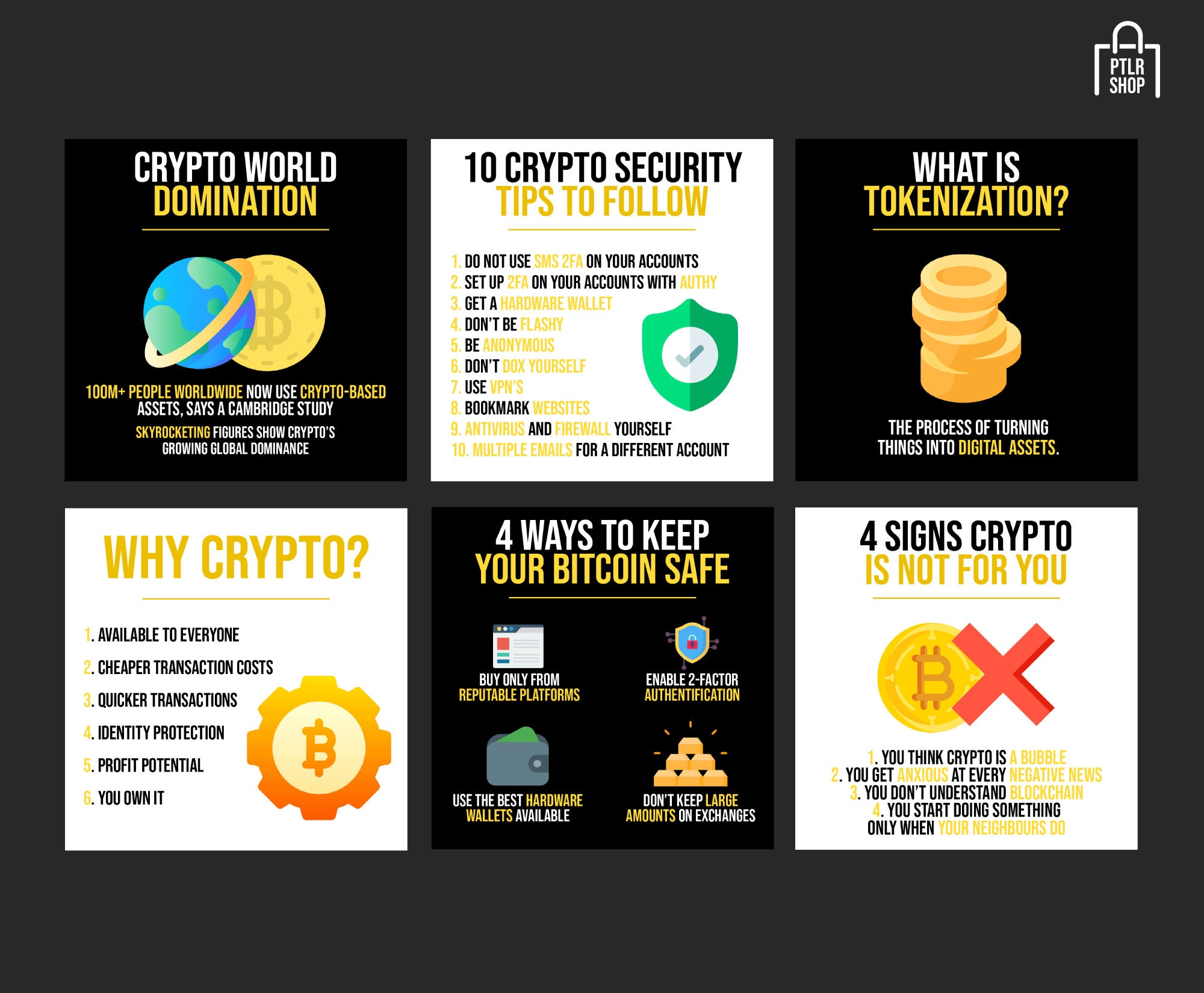150 Cryptocurrency Infographics, Bitcoin Infographics, Crypto Infographics;  Bitcoin Instagram, Crypto, Bitcoin, Cryptocurrency, Infographics - Etsy