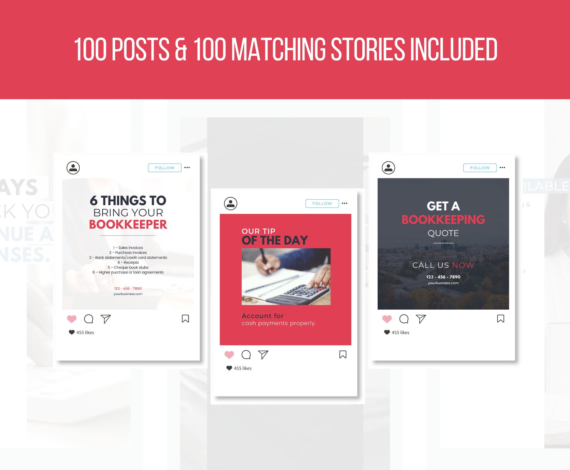 200 Bookkeeping Templates, Bookkeeping Marketing, Bookkeeping Social ...