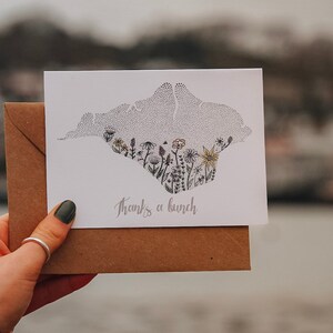 Design de Cartes Merci beaucoup Île de Wight | Île Dotty