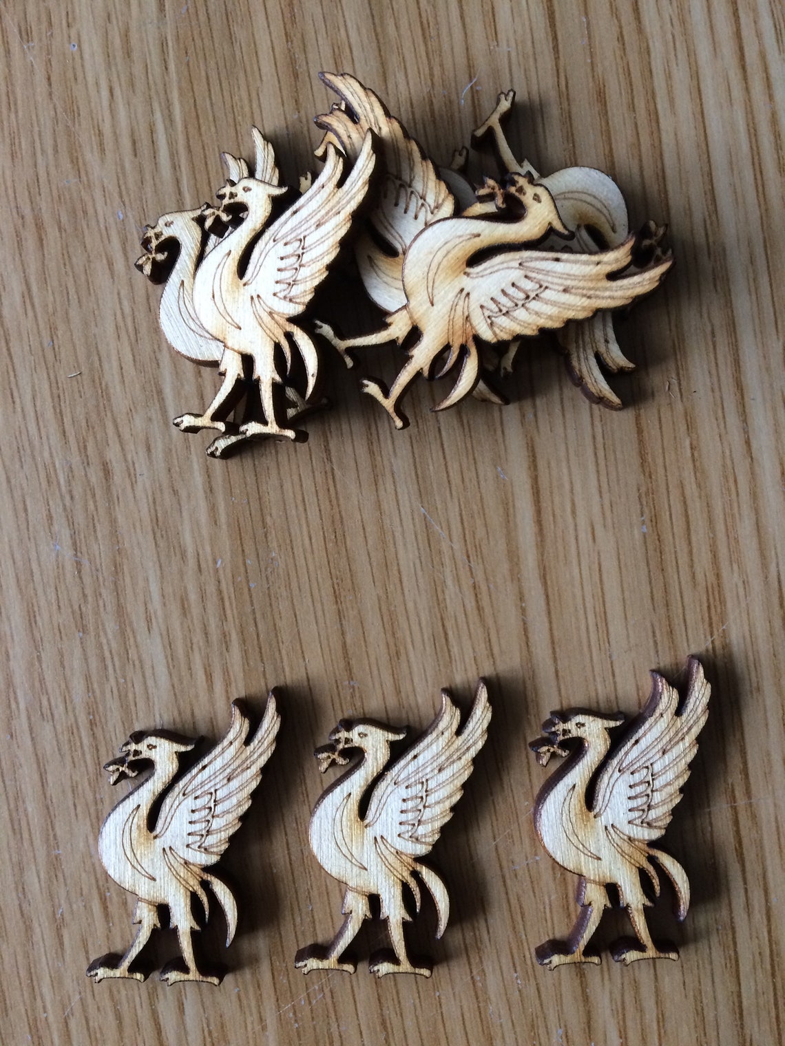 Wooden Craft Shapes Embellishments Liverpool Liverbird Etsy UK