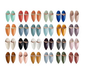 24 Farben handgemachte marokkanische Leder Babouche Hausschuhe, für Frauen, Socken, Femme, für Kinder, Schuh, Marocaine