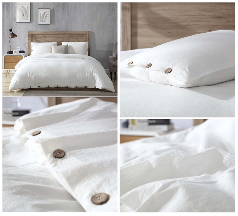 Free shipping New 3 Very popular! Pieces Set Washed Cotton Boh Queen Cover Duvet