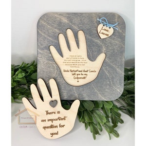 Godparents Godfather Godmother invitation | Godparents proposal | Will you be my godparent | Baptism gift | Baptism proposal