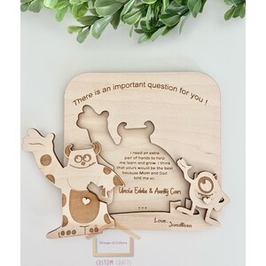Godparents Godfather Godmother invitation | Godparents proposal | Will you be my godparent | Baptism gift | Baptism proposal