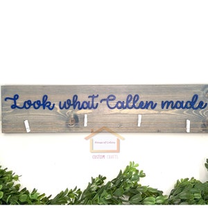 Kids art display | look what I made sign | kids art display for wall | Children Art Display | Name Sign | kids art gallery sign |