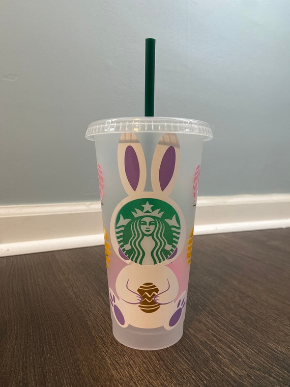 Easter Bunny Starbucks Cold Cup Etsy