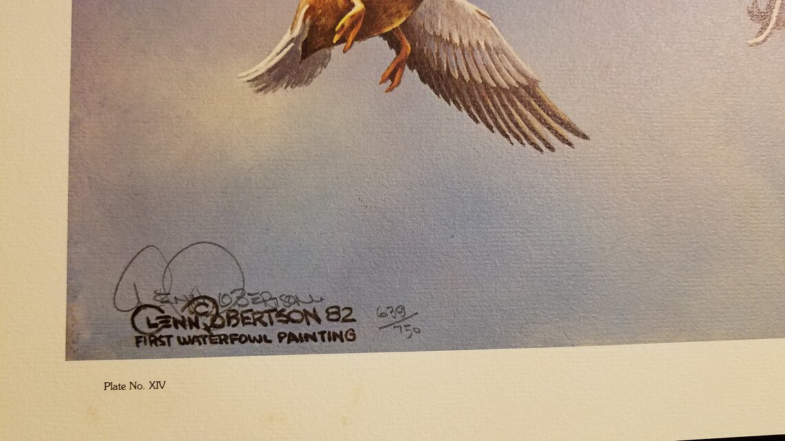 Glenn Robertson Art Print Mud River Mallards LE Signed Etsy