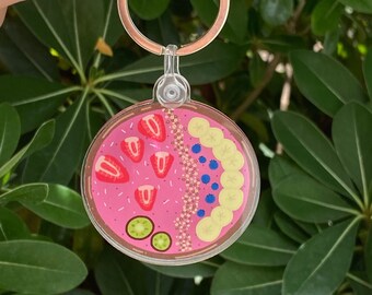 Smoothie Bowl keychain