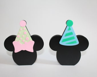 Pastel Mickey and Minnie Happy Birthday Set