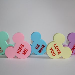 Mickey Mouse Conversation Hearts