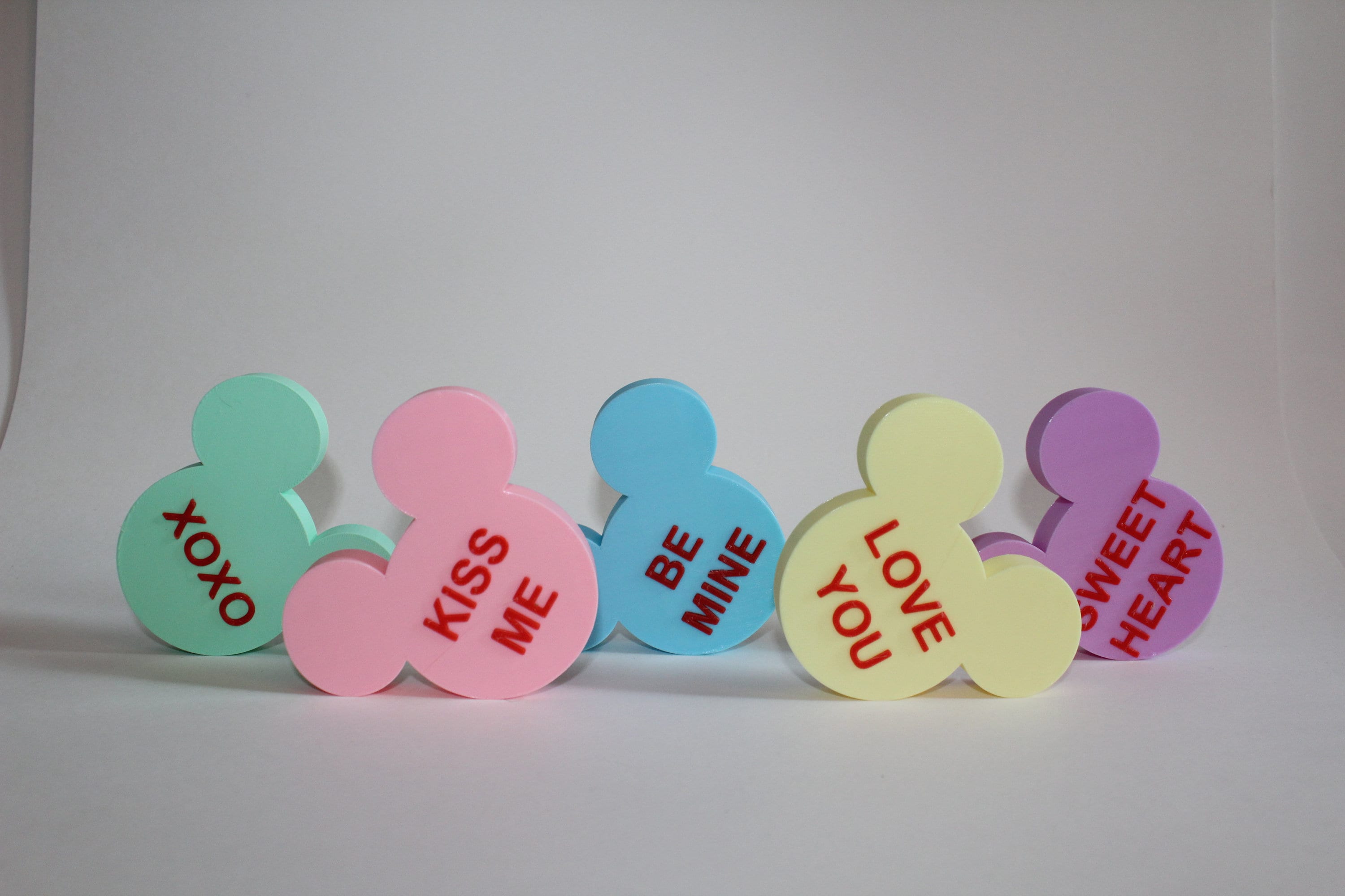 Mickey Mouse Conversation Hearts - Etsy