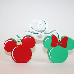 Mickey and Minnie Inspired Ornament Decor