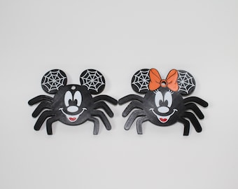 Hanging Mickey and Minnie Spiders