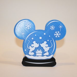 Mickey and Minnie Snowglobe Inspired Decor