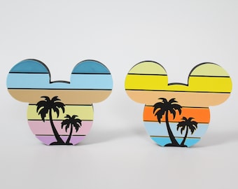 Tropical Mickey Scene