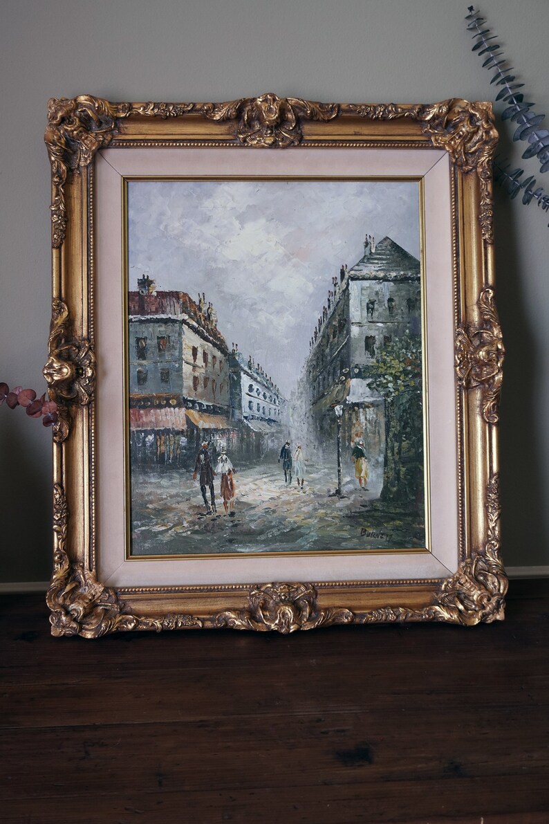 Lot De 6 Dessous De Verre Vintage - Thème Rue De Paris Impressionniste - Marque Pimpernel