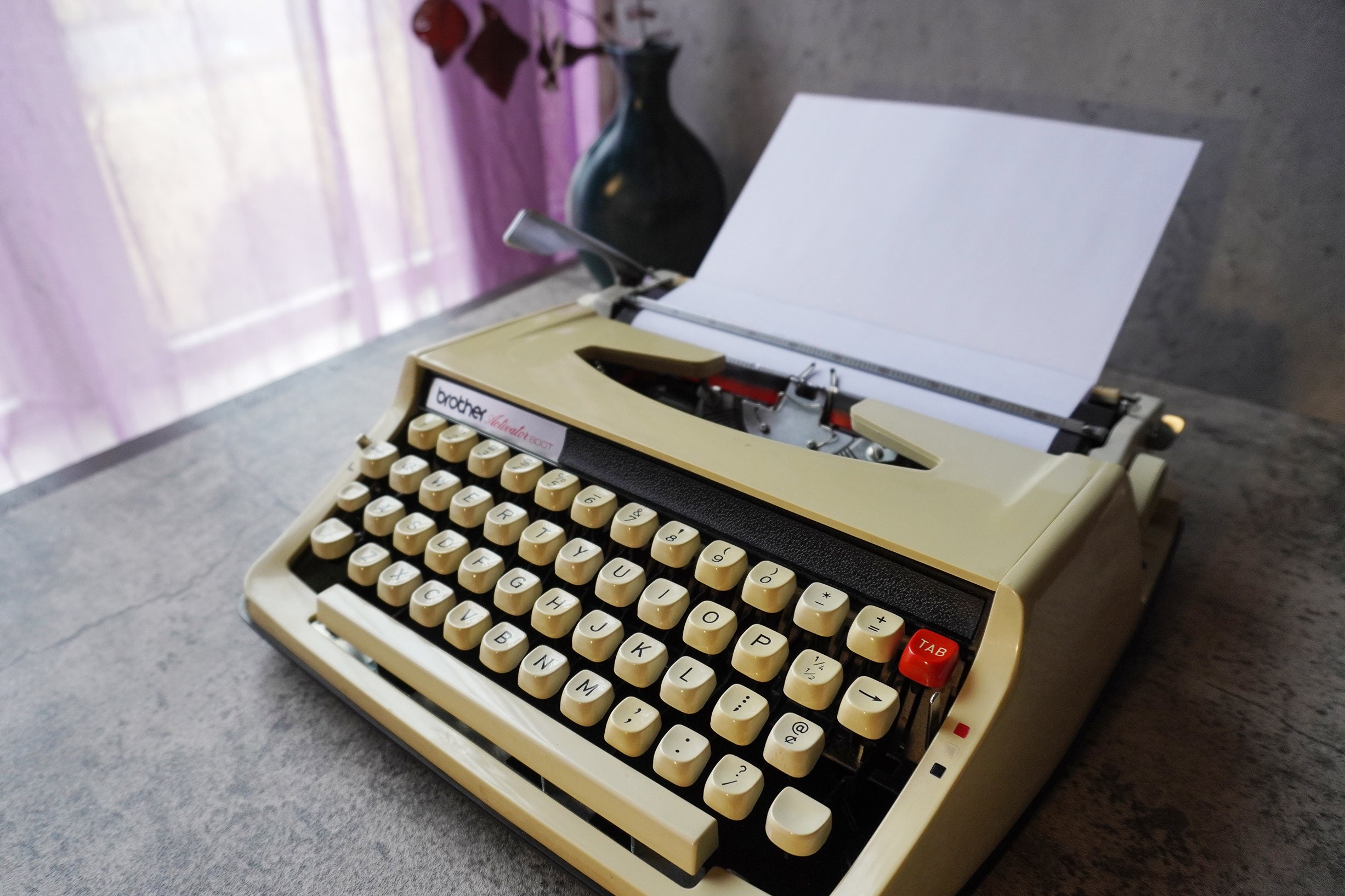 Vintage Brother Activator 800T Portable typewriter with Case / Etsy