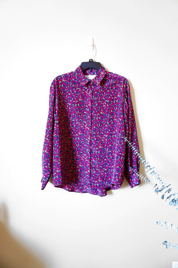 80's vintage print woman shirt