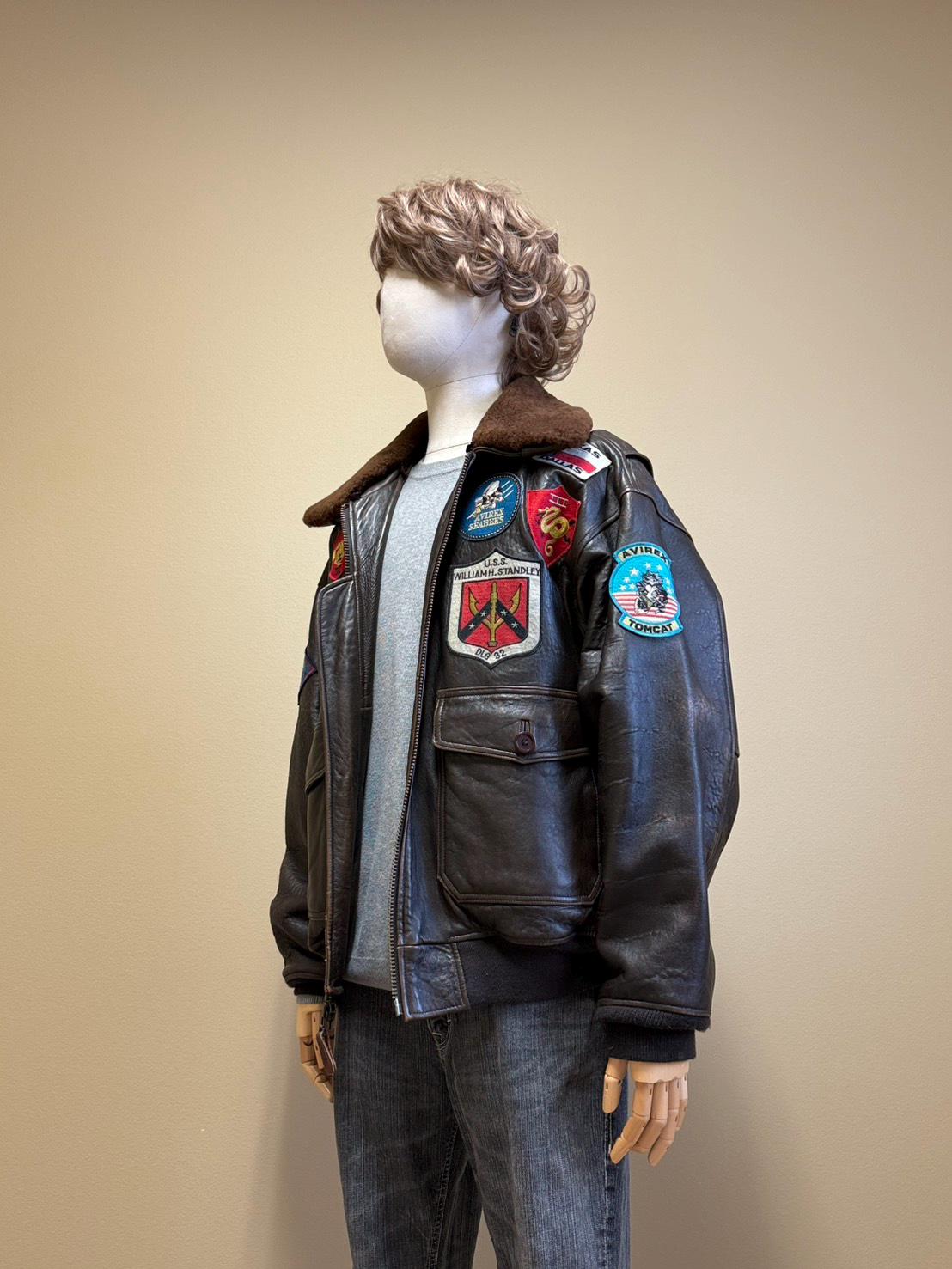 Avirex Vintage Bomber Jacket XL, Top Gun G1 Leather Flight Coat