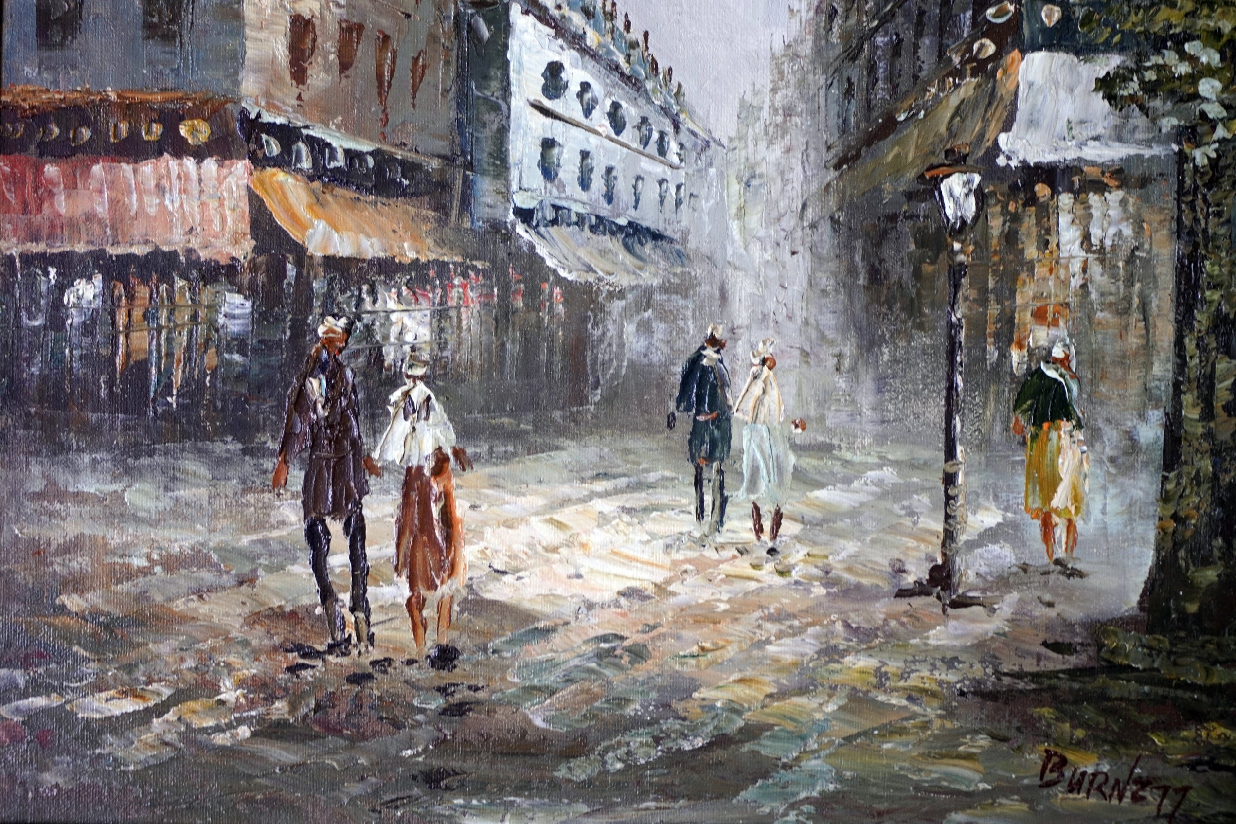 Vintage French Impressionism Paris Cityscape Oil Painting | Etsy