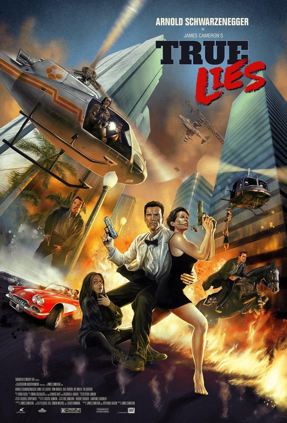 True Lies movie poster print action comedy film cool perfect Etsy