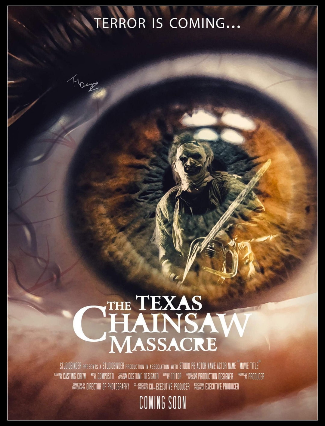 The Texas Chain Saw Massacre Poster Horror Movie Print Unframed Custom ...