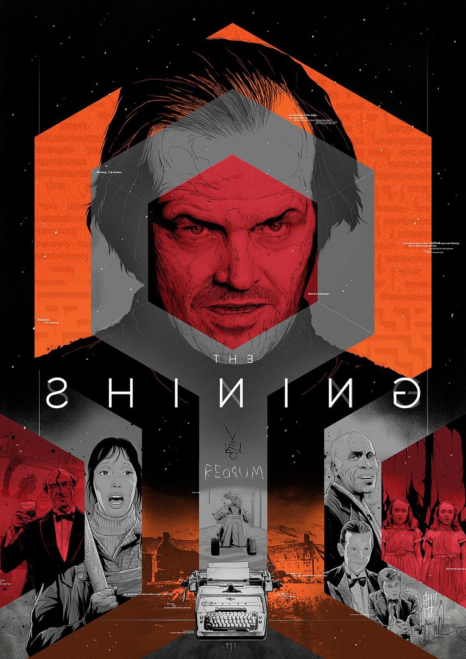 The Shining Poster Horror Movie Wall Art Print Stanley Kubrick - Etsy