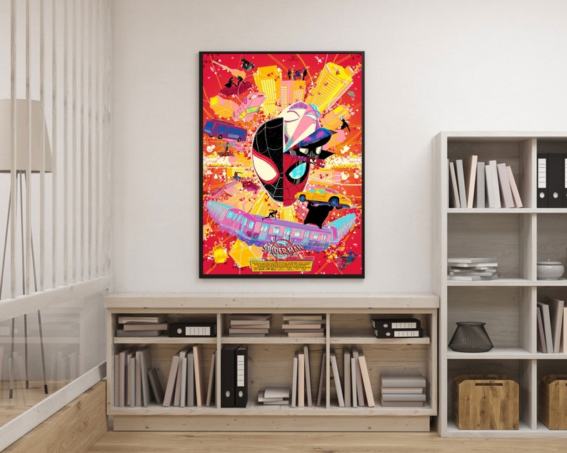Spider Movie Poster Man Into the Spider Verse 2018 Wall - Etsy