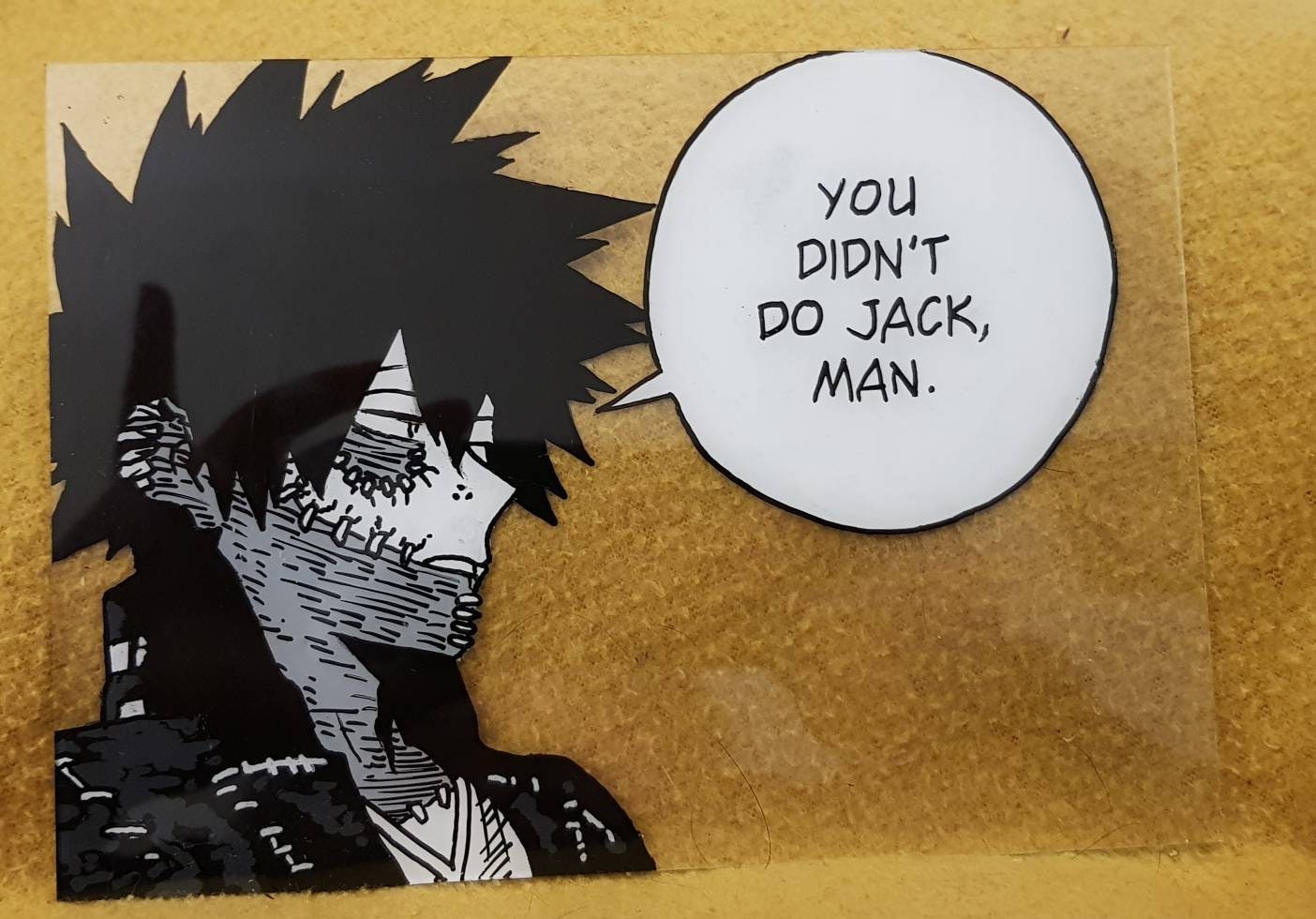 Dabi Glass Painting Manga Panel My Hero Academia Two Sizes Etsy