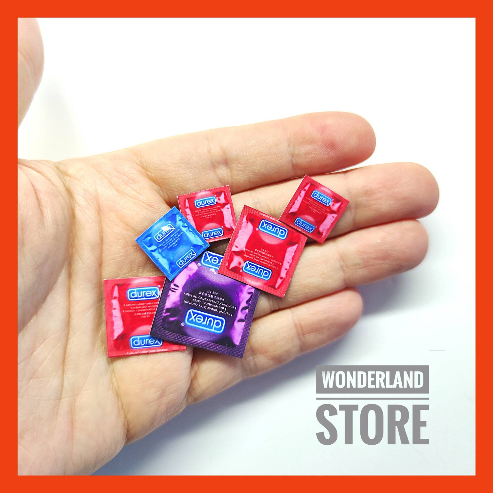 1 Miniature condom. 3 sizes available15mm 20mm or 30mm. Etsy