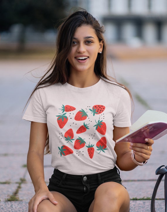 Strawberry Shirt Strawberry Print 