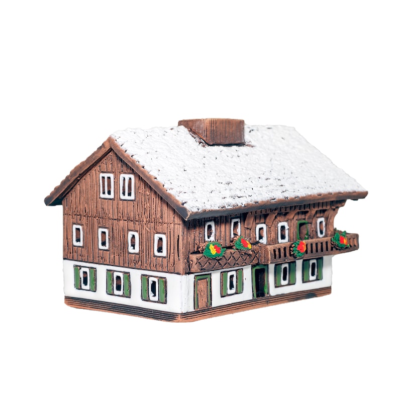 Austrian mountain ceramic candle house image 2