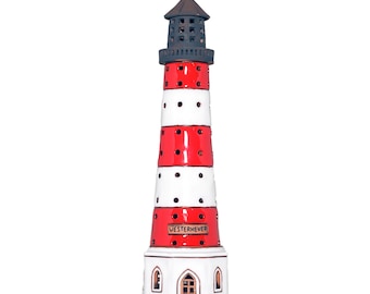 Westerheversand ceramic candle Lighthouse
