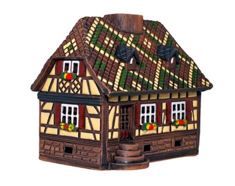 Alsatian style ceramic house