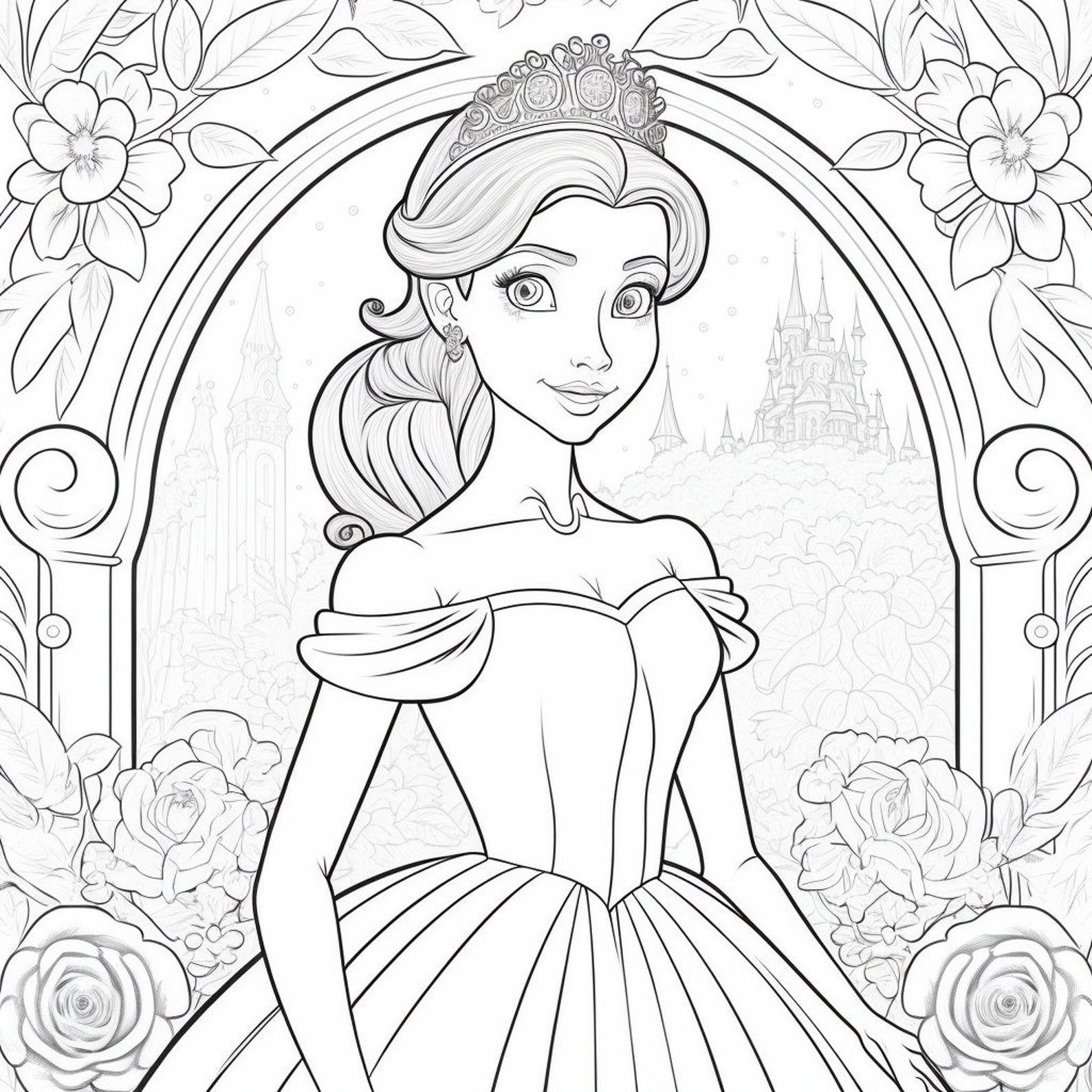 Princess Coloring Book Printable Coloring Book Princess Coloring Princess Coloring Book Printable Coloring Book Princess Coloring