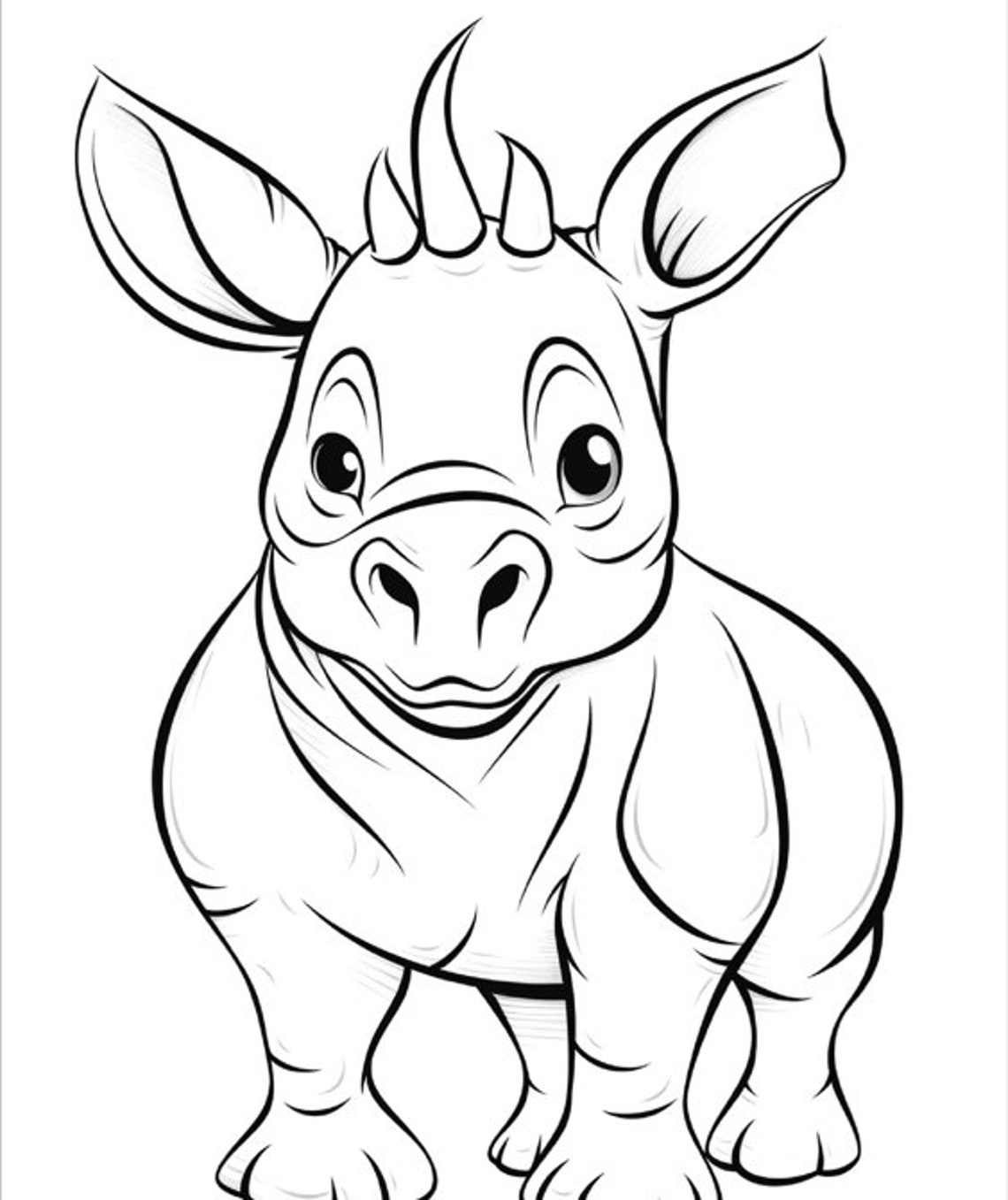 Wild Animal Coloring Pages for Kids, Coloring Book, Printable Coloring