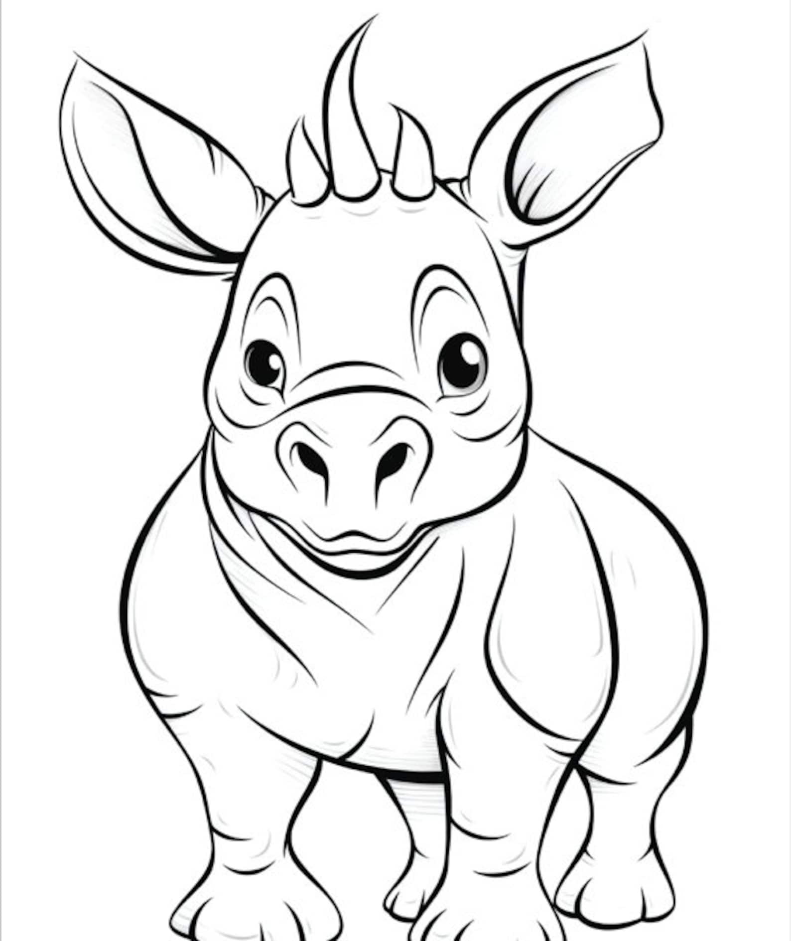 Wild Animal Coloring Pages for Kids, Coloring Book, Printable Coloring