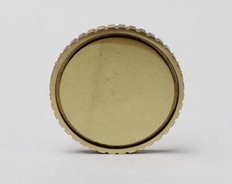 Brass coin blanks, 32 mm or 40 mm. Coins are 2.9 mm thick