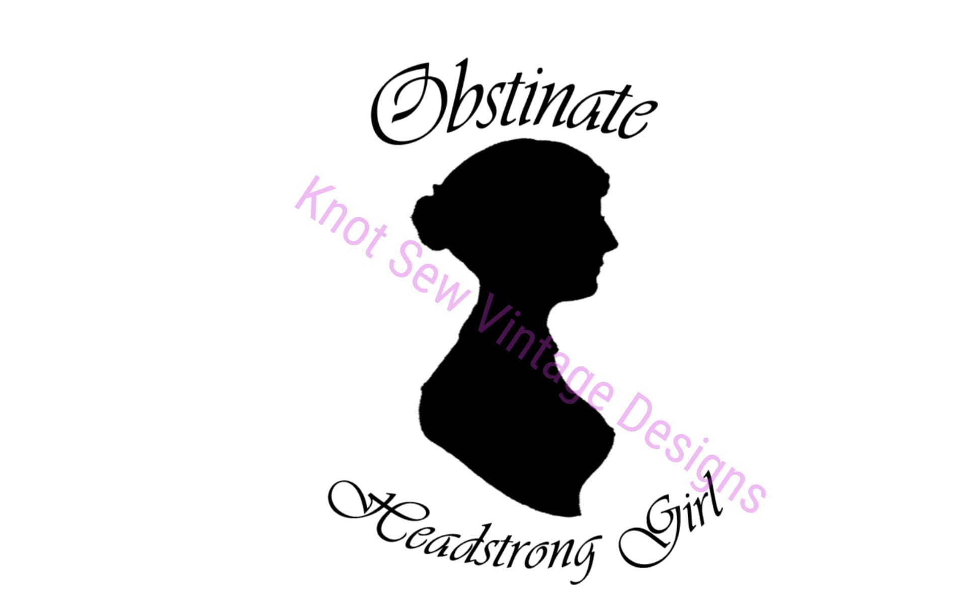 Obstinate Headstrong Girl Jane Austen SVG Etsy