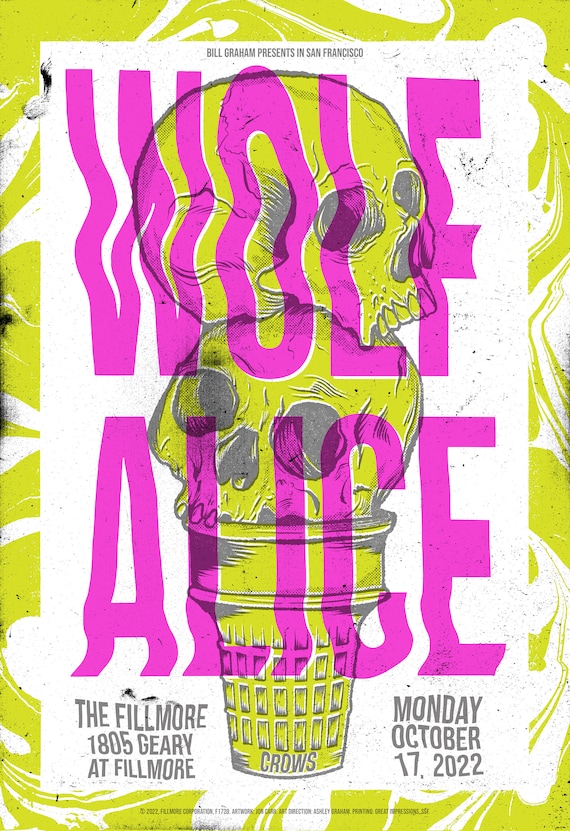 Official Wolf Alice at the Fillmore Poster - Etsy