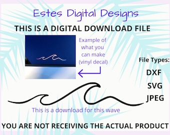 Ocean Wave Download, JPG Instant Download SVG, DXF Laser File Download, Tropical Download